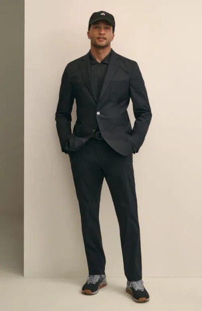 Brooks Brothers Performance Series Stretch Cotton Blend Blazer Jacket In Blue