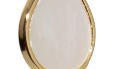 Argento Vivo Sterling Silver Triple Mother-of-pearl Teardrop Earrings In Gold