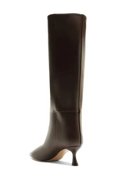 Alexandre Birman Brena Pointed Toe Knee High Boot In Brown
