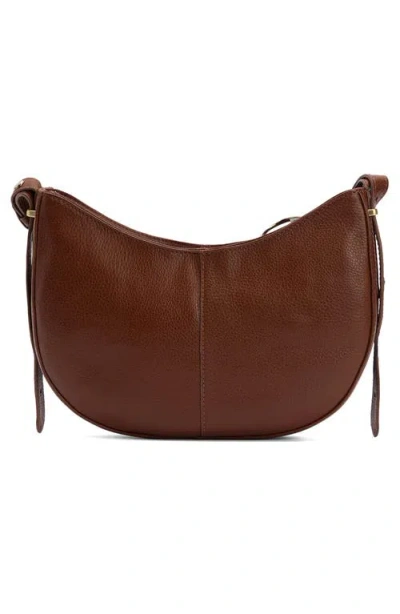 Barbour Sorrel Leather Crossbody Bag In Brown