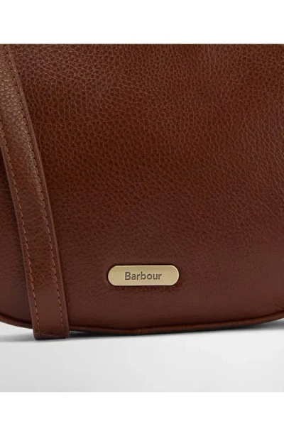 Barbour Sorrel Leather Crossbody Bag In Brown