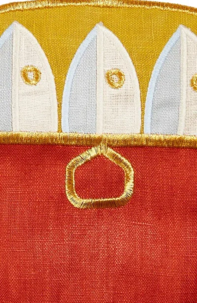 Piecework Puzzles Caesar Salad Set Of 4 Linen Napkins In Multi