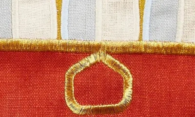 Piecework Puzzles Caesar Salad Set Of 4 Linen Napkins In Multi