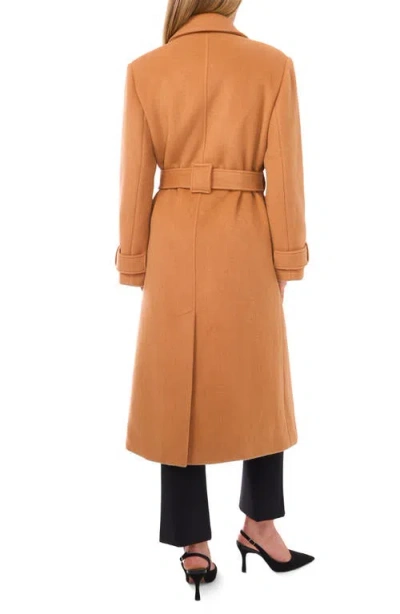 Ted Baker Wool Blend Wrap Coat In Orange