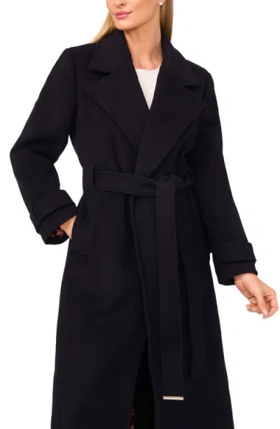 Ted Baker Rosell Wool Blend Wrap Coat In Black