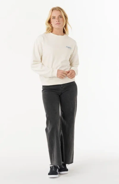 Rip Curl Pacific Cotton Blend Graphic Sweatshirt In White