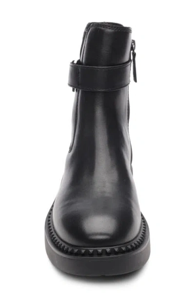 Ash Leather Chelsea Ankle Boots With Block Heel In Black