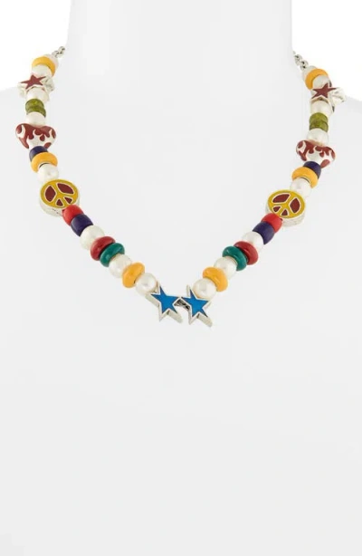 Twojeys Yin Yang Flame Necklace In Metallic