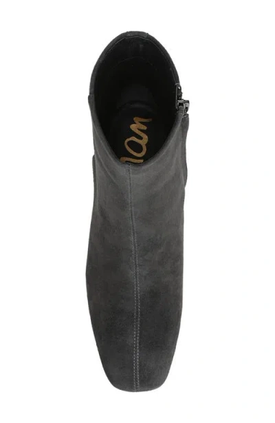 Sam Edelman Women's Paige Square Toe Block Heel Ankle Booties In Gray