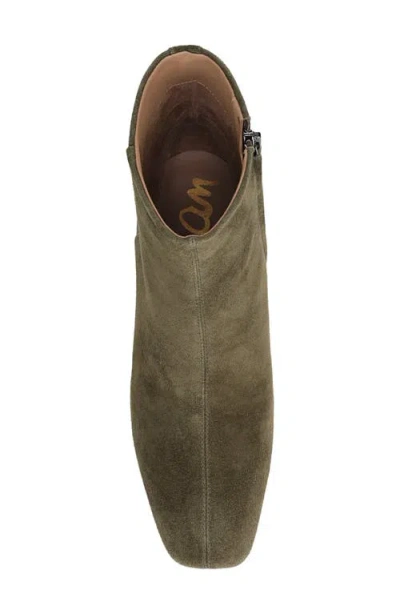 Sam Edelman Women's Paige Square Toe Block Heel Ankle Booties In Green