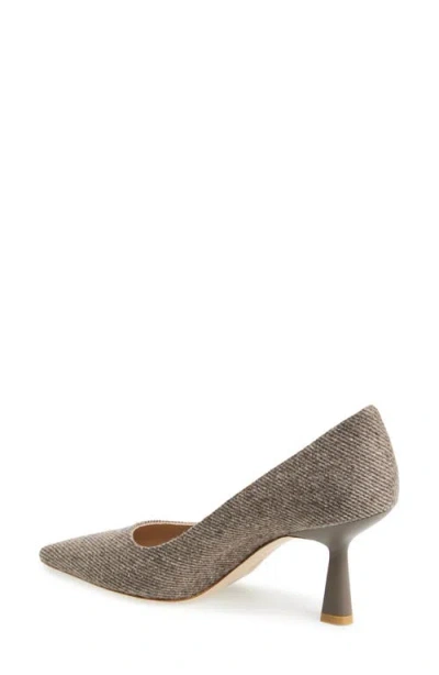 Stuart Weitzman Stuart Susculpt 75 Pointed Toe Pump In Brown