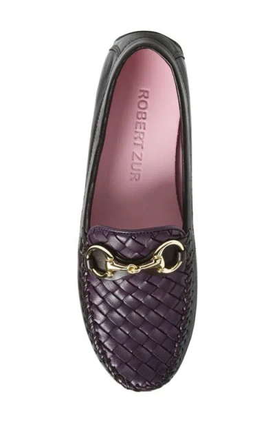 Robert Zur Perlata Driving Shoe In Purple