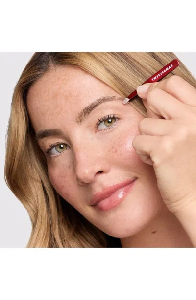 Tweezerman Vintage Rose Mini Slant Tweezer With Case $16.50 Value In Pink