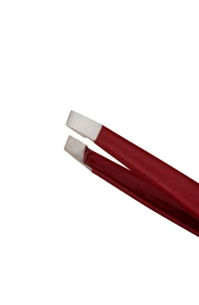 Tweezerman Vintage Rose Mini Slant Tweezer With Case $16.50 Value In Pink