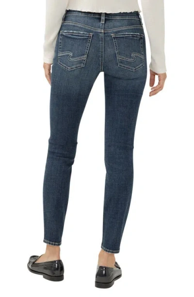Silver Jeans Co. Women's Elyse Mid Rise Straight Fit Jeans In Blue