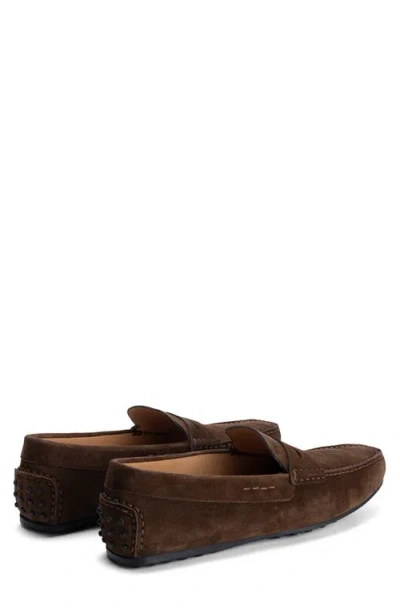 Robert Barakett Conor Suede Driving Loafer In Brown
