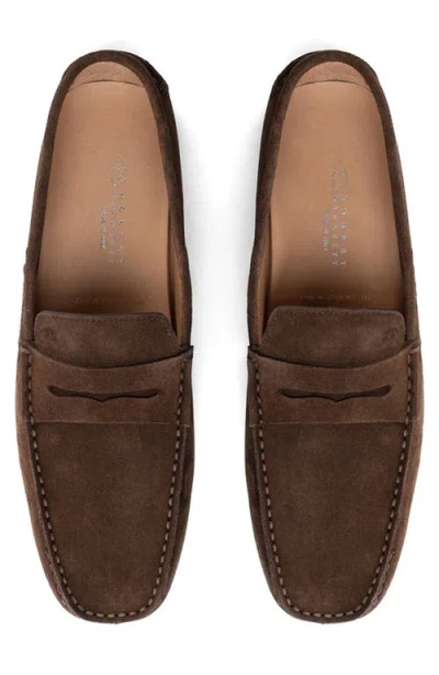 Robert Barakett Conor Suede Driving Loafer In Brown