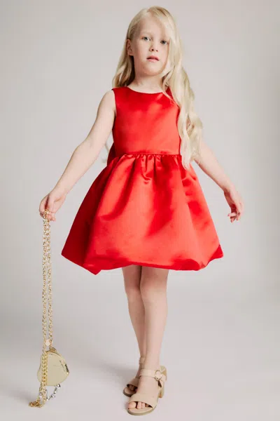 Bardot Junior Kids' Paris Mini Bow Dress In Orange