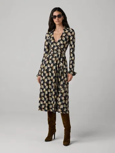 Diane Von Furstenberg Antonia Silk Jersey Wrap Dress In Black