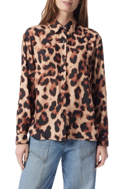 Do By Dee Ocleppo Yuna Leopard Print Button-up Shirt In Multi
