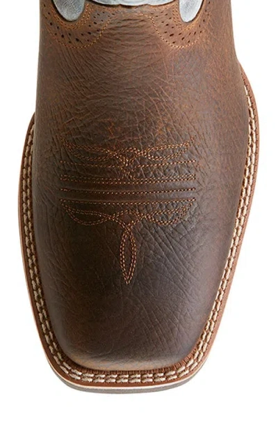 Ariat Sport Latigo Square Toe Roper Heel Boot In Brown