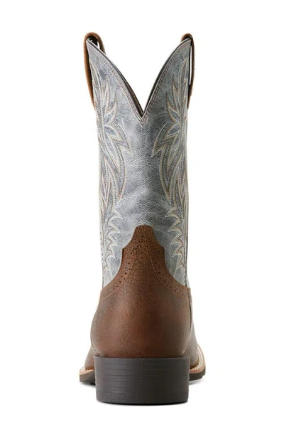Ariat Sport Latigo Square Toe Roper Heel Boot In Brown
