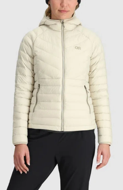 Outdoor Research Transcendent Water Resistant 800 Fill Power Down Jacket In Gray