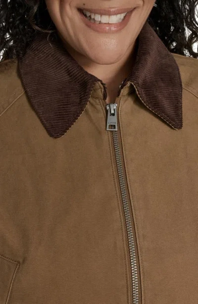 Levi's Women's Front Zipper Barn Jacket In Brown