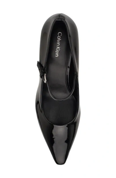 Calvin Klein Women's Naprina Block Heel Mary Jane Pumps In Black