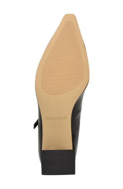 Calvin Klein Women's Naprina Block Heel Mary Jane Pumps In Black