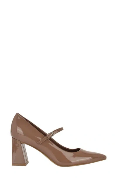 Calvin Klein Women's Naprina Block Heel Mary Jane Pumps In Brown