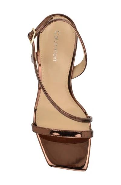 Calvin Klein Women's Tansley Strappy Stiletto Sandals In Brown