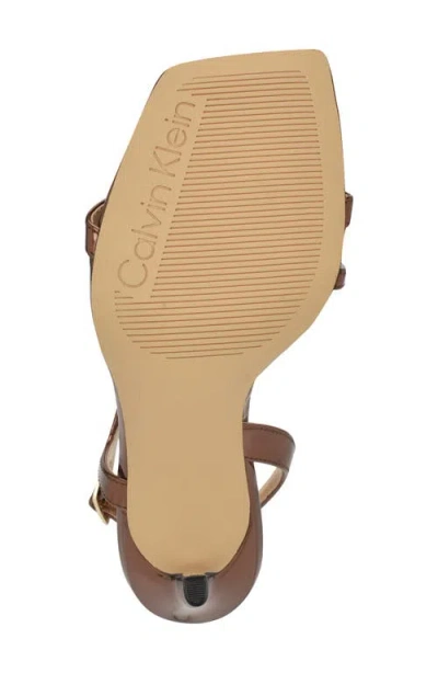 Calvin Klein Women's Tansley Strappy Stiletto Sandals In Brown