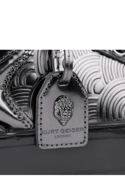 Kurt Geiger London Southbank Tag Platform Sneaker In Silver