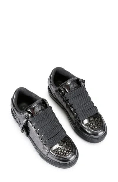 Kurt Geiger London Southbank Tag Platform Sneaker In Silver