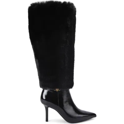 Kurt Geiger London Kensington Faux Fur Tall Boot In Gray