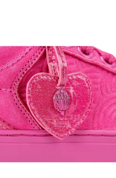 Kurt Geiger London Southbank Tag Platform Sneaker In Pink