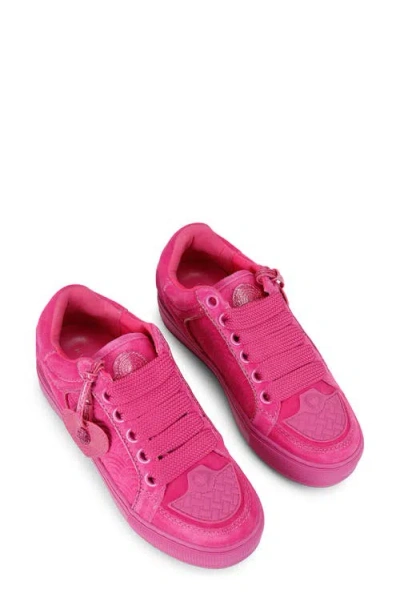 Kurt Geiger London Southbank Tag Platform Sneaker In Pink