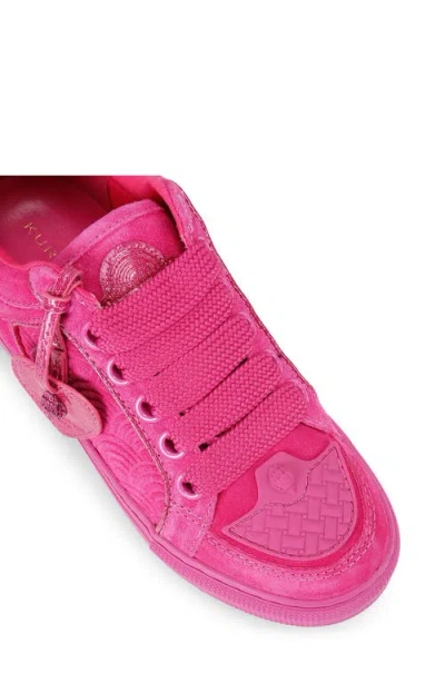 Kurt Geiger London Southbank Tag Platform Sneaker In Pink