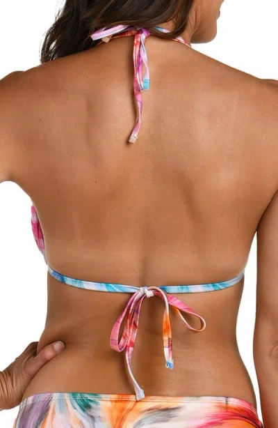 La Blanca Feathered Impression Adjustable Loop Hipster Bikini Bottoms In Multi