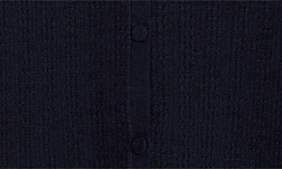 Cece Button Front Cardigan In Blue