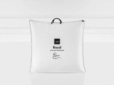 Togas Royal Siberian White Goose Down Pillow In White