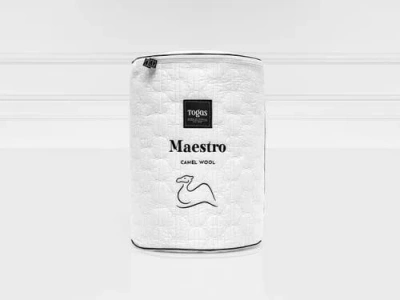 Togas Maestro Camel Wool Comforter In White