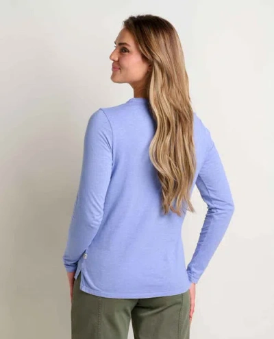 Toad And Co Primo Long Sleeve Crew In Blue