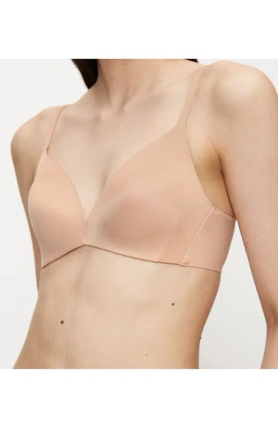Triumph Body Makeup Soft Touch Wireless Padded Bra In Brown