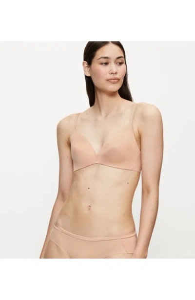 Triumph Body Makeup Soft Touch Wireless Padded Bra In Brown