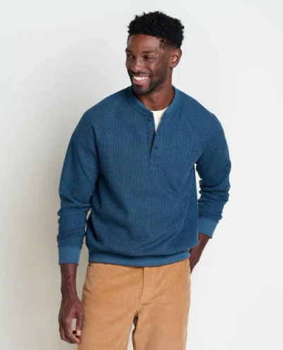 Toad And Co Bitterroot Long Sleeve Henley In Blue