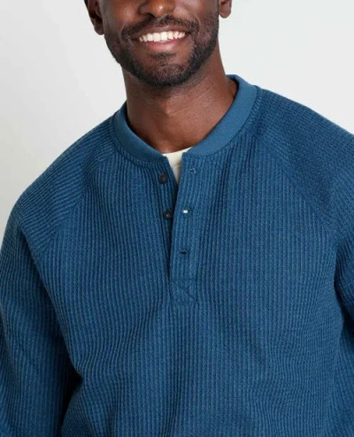 Toad And Co Bitterroot Long Sleeve Henley In Blue