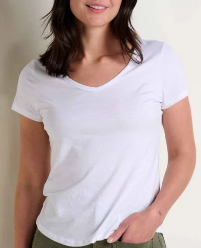 Toad And Co Toad & Co Marley Long Sleeve V-neck Tee In White