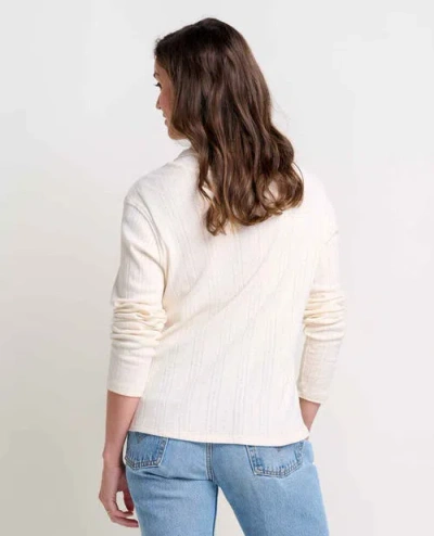 Toad And Co Toad & Co Foothill Pointelle Long Sleeve Turtleneck In White